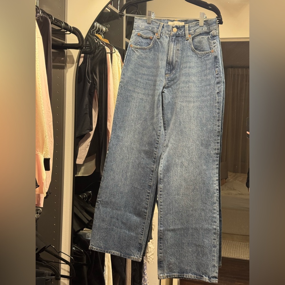 Denim Forum The Farrah Hi-Rise Wide Jeans 26